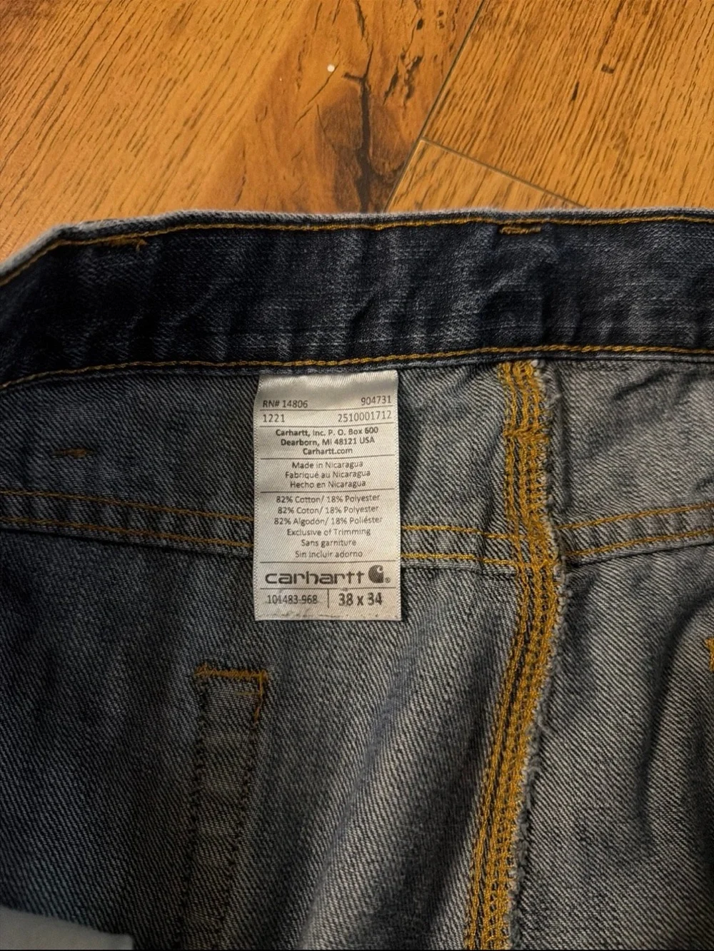 Carhartt Men's Jeans 38x34